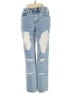 Blank NYC 100% Cotton Hearts Blue Jeans Size 24 waist - photo 1