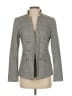 White House Black Market 100% Polyester Plaid Gray Blazer Size 4 - photo 1