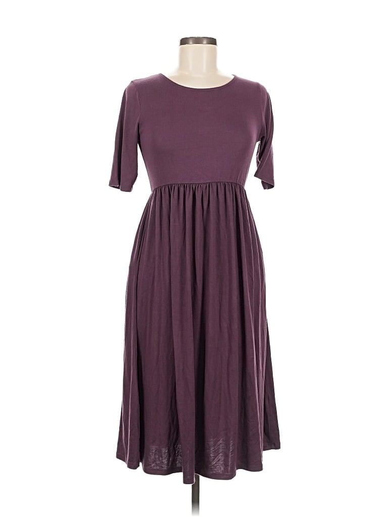Pre-owned Zenana Outfitters Casual Dress In Purple