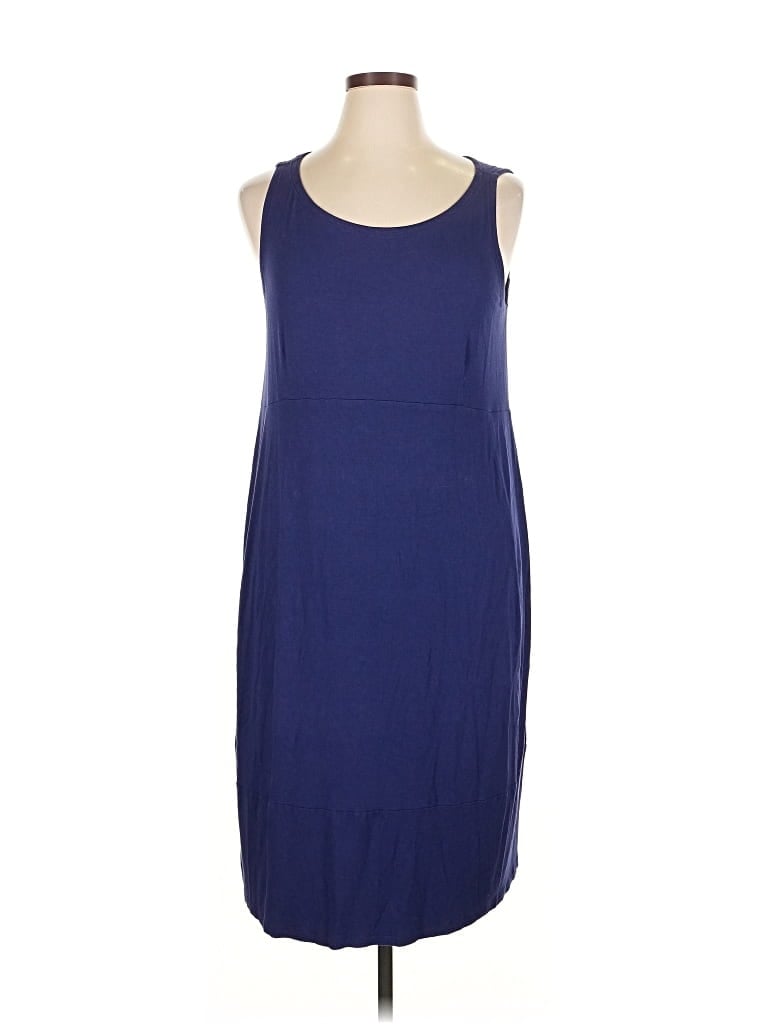Pre-owned Eileen Fisher Casual Dress In Blue