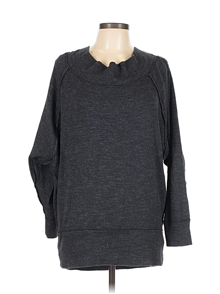 Pre-owned We The Free Pullover Sweater In Gray