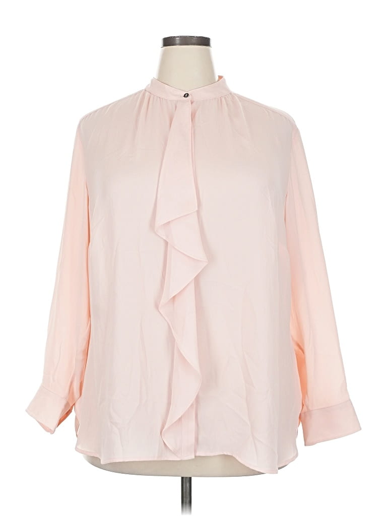 Pre-owned Polo Ralph Lauren 3/4 Sleeve Blouse In Pink