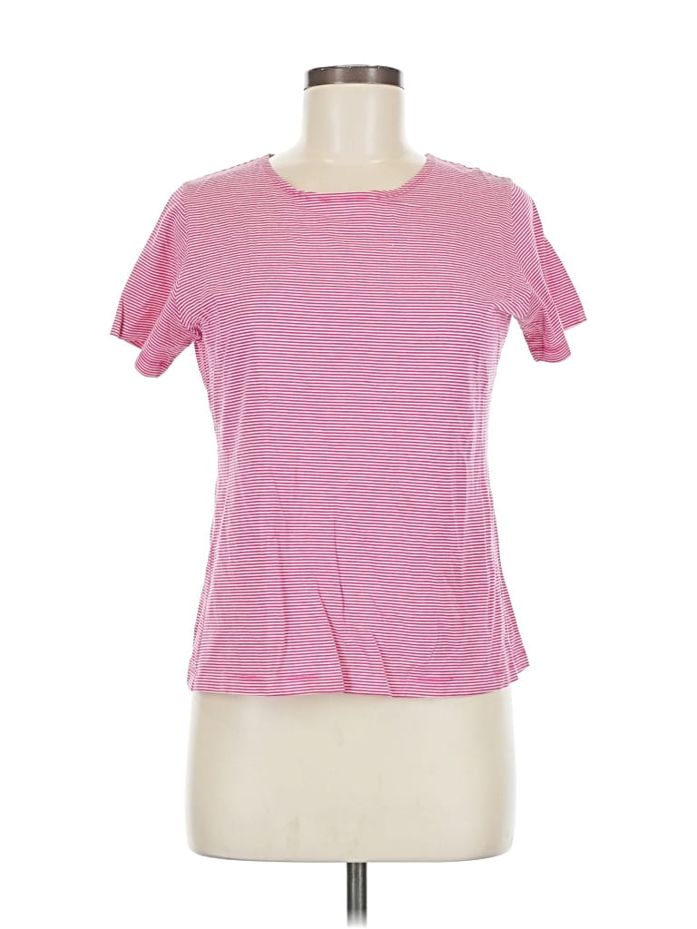 Pre-owned Eileen Fisher Short Sleeve T-shirt In Pink