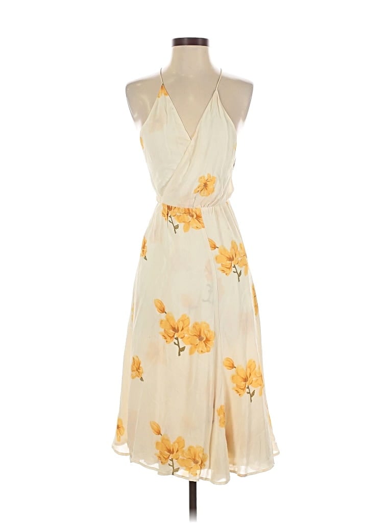 Pre-owned Reformation Casual Dress In Yellow