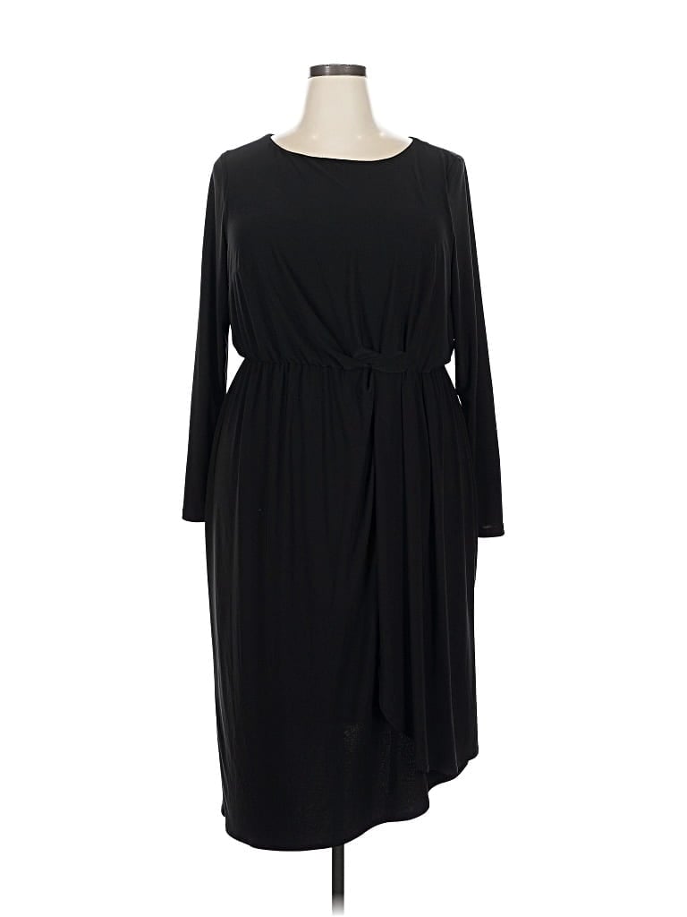 Pre-owned Lane Bryant Casual Dress In Black