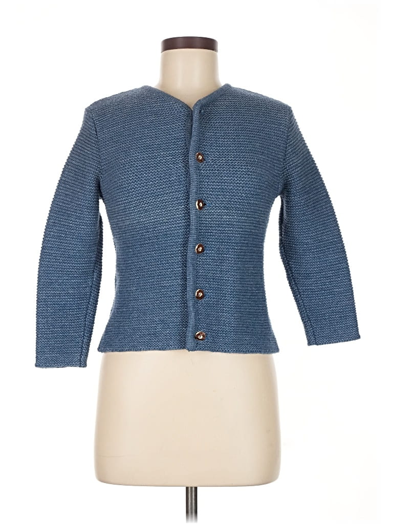 Pre-owned Assorted Brands Cardigan Sweater In Blue