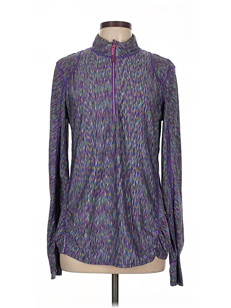 Pre-owned Athleta Long Sleeve T-shirt In Purple