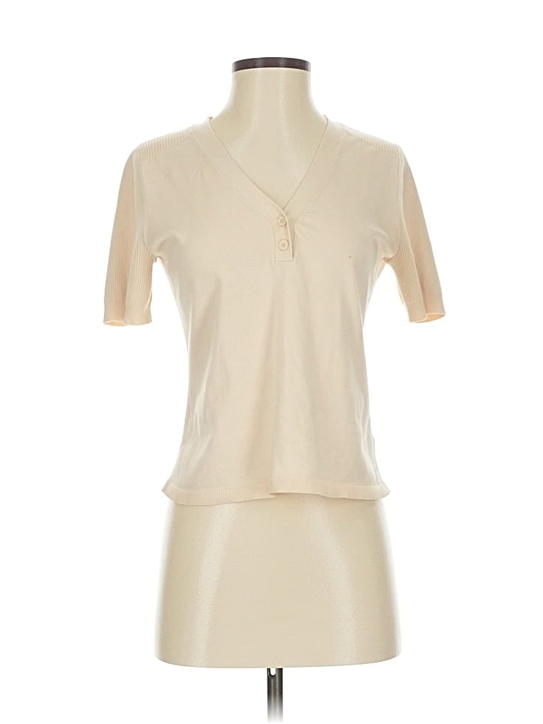 Pre-owned Cabi Cardigan Sweater In White