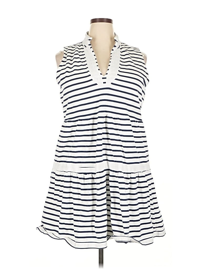Pre-owned Sail To Sable Casual Dress In White