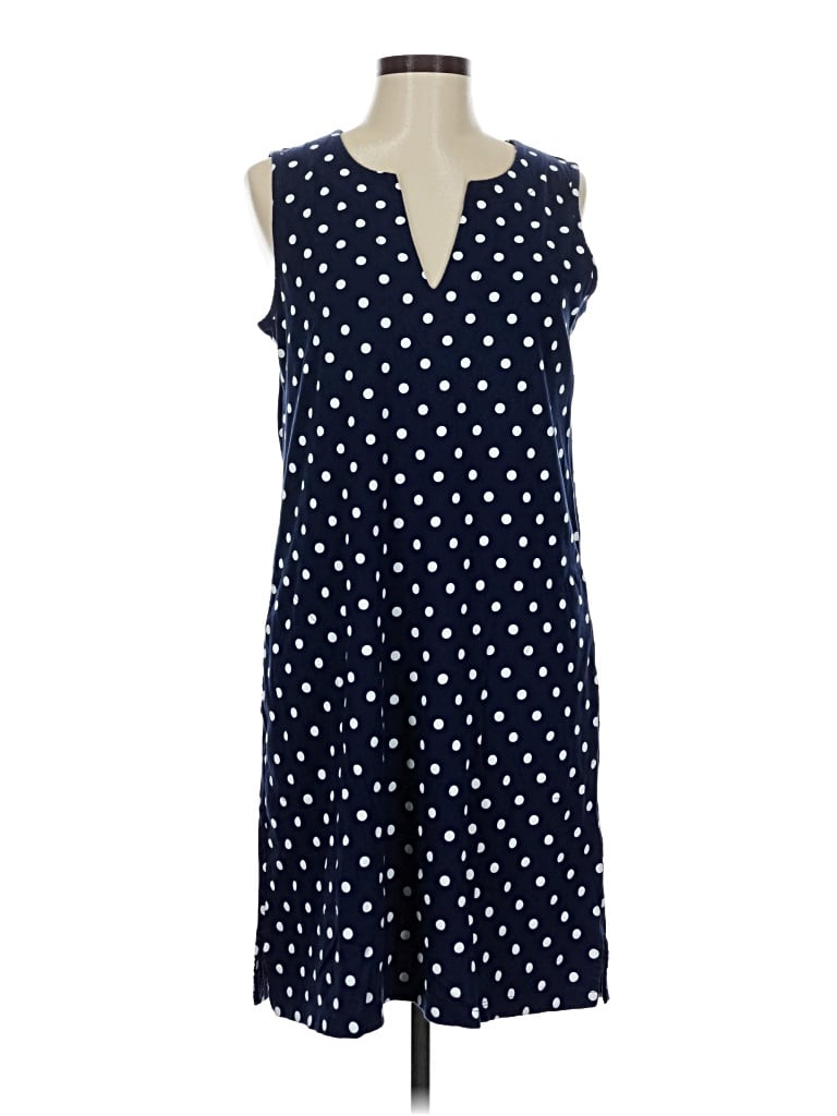 Pre-owned Lands' End Casual Dress In Blue