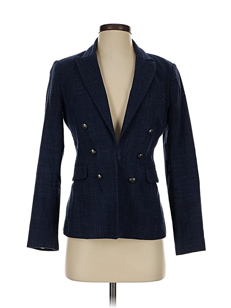 Pre-owned Banana Republic Factory Store Blazer Jacket In Blue