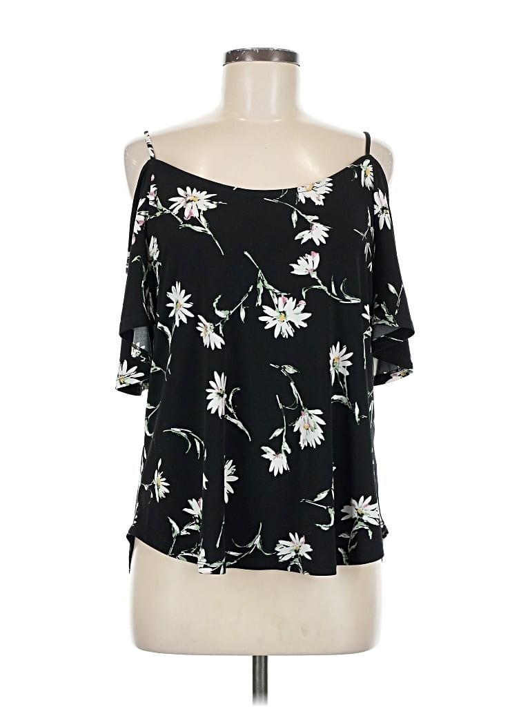 Pre-owned Kaileigh 3/4 Sleeve Blouse In Black