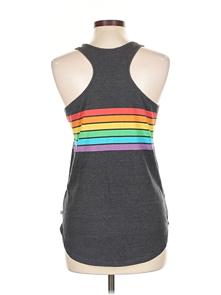 Pre-owned Tipsy Elves Tank Top Gray Halter Neckline Tops