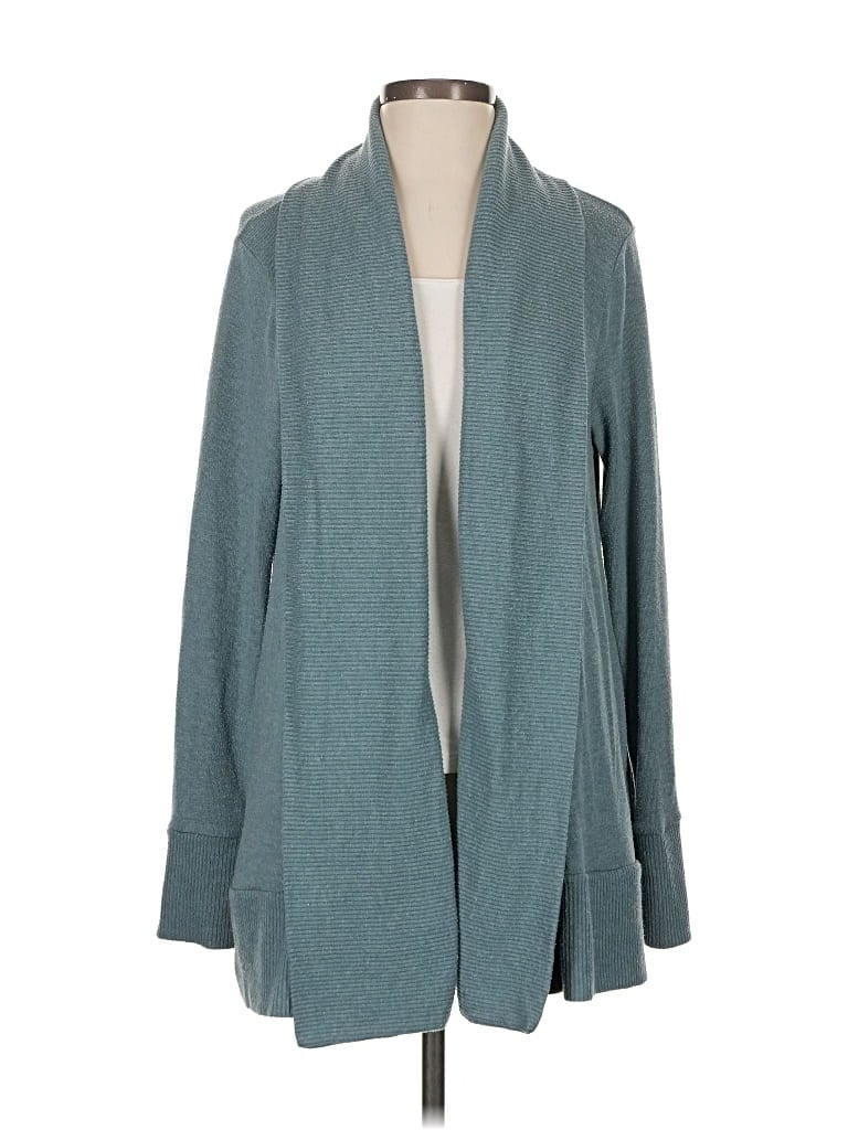 Pre-owned Beyond Yoga Cardigan Sweater In Blue