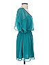 Express 100% Polyester Solid Teal Cocktail Dress Size S - photo 4