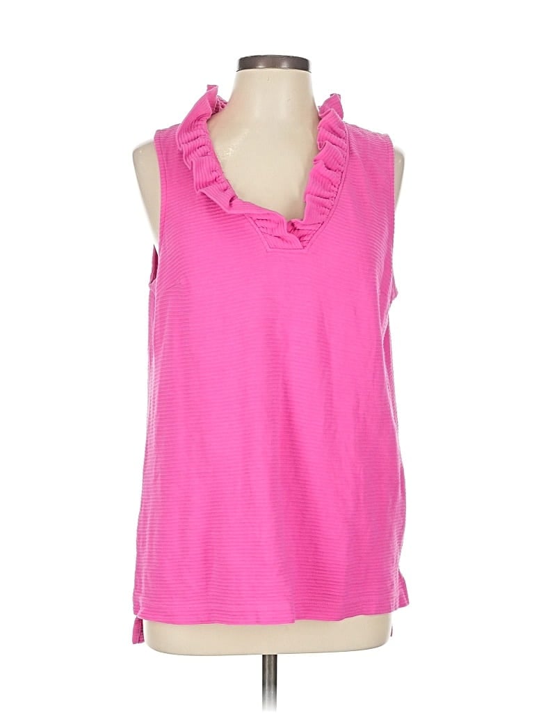 Pre-owned Crown & Ivy Sleeveless T-shirt In Pink