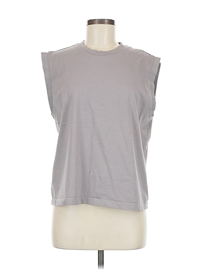 Pre-owned Abercrombie & Fitch Sleeveless T-shirt In Gray