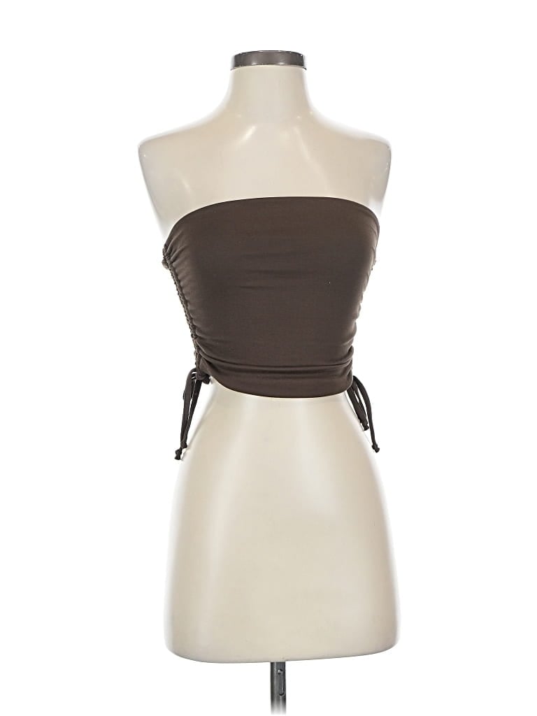 Pre-owned Rue21 Tube Top Brown Strapless Neckline Tops