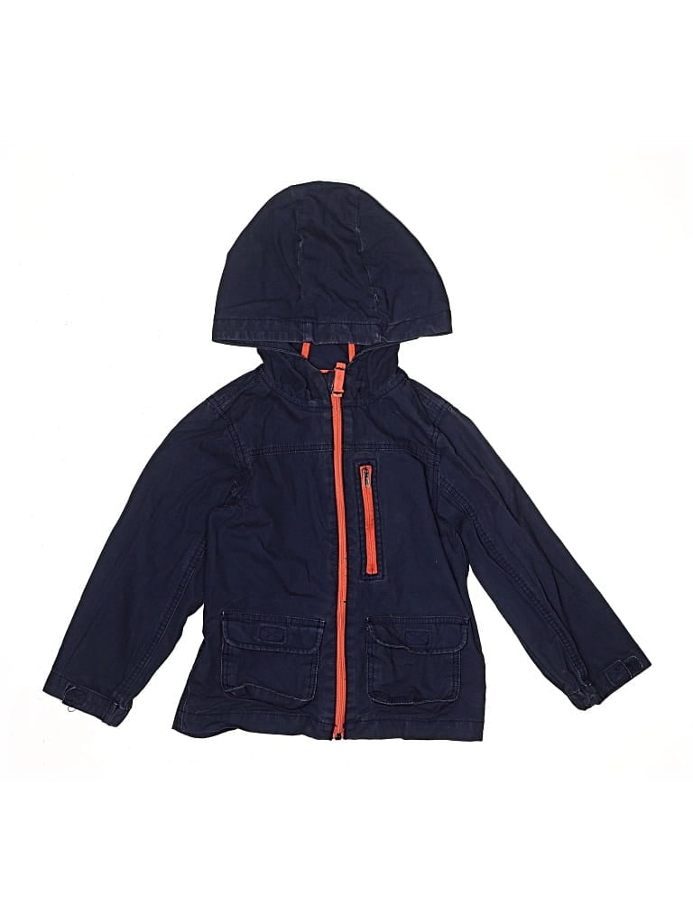 Pre-owned Carter's Kids' Windbreaker Jacket In Blue