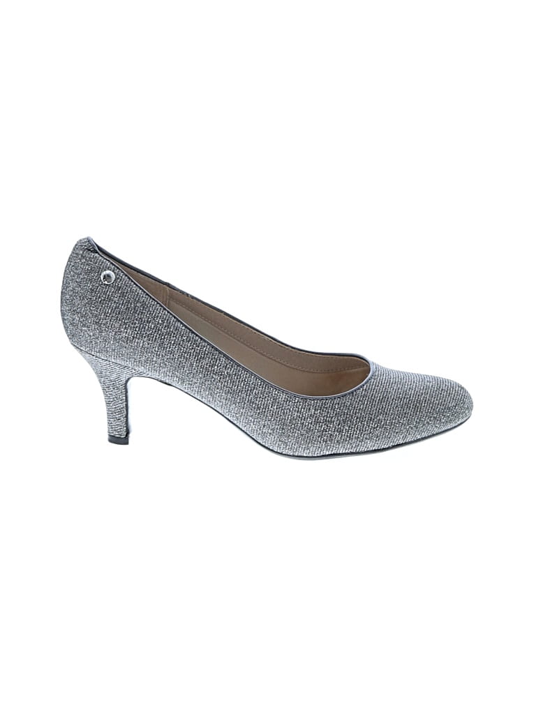 Pre-owned Life Stride Heels In Gray