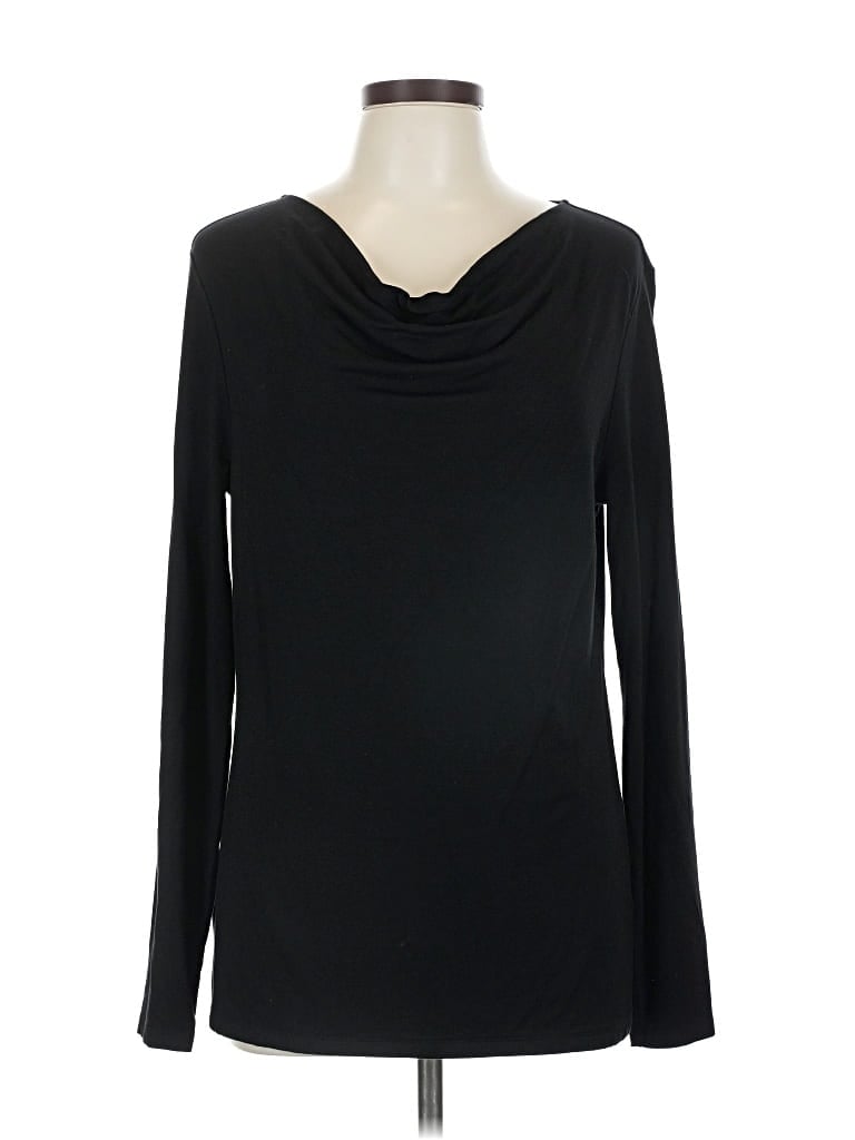 Pre-owned Talbots Long Sleeve T-shirt In Black