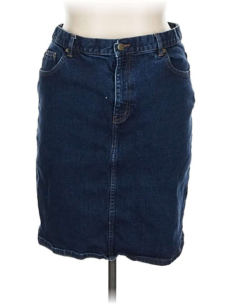 Pre-owned Lauren Jeans Co. Denim Skirt In Blue