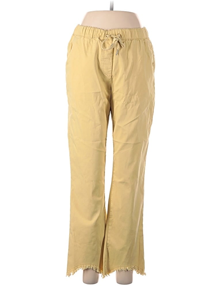 Pre-owned Charlie Casual Pants In Yellow