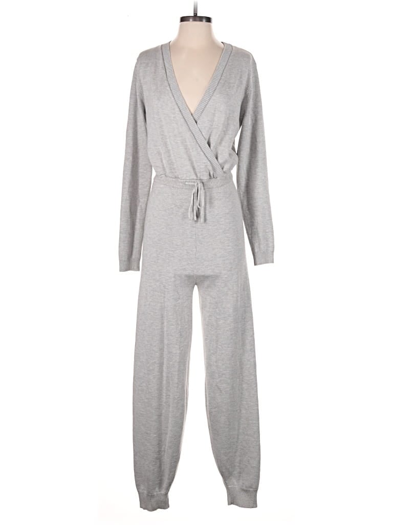 Pre-owned Aqua Jumpsuit In Gray