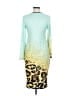 Assorted Brands Graphic Teal Cocktail Dress Size M - photo 2