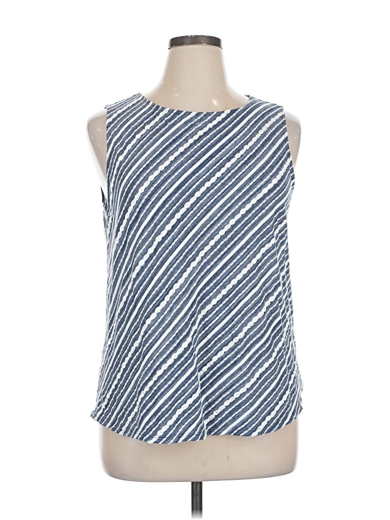 Pre-owned Chico's Sleeveless Blouse In Blue