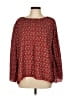 Max Studio 100% Polyester Burgundy Long Sleeve Blouse Size L - photo 1