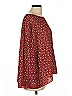 Max Studio 100% Polyester Burgundy Long Sleeve Blouse Size L - photo 4