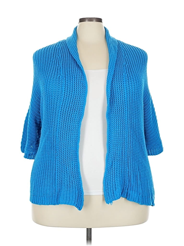 Pre-owned Peter Nygard Cardigan Sweater In Blue