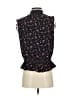 J.Crew 100% Polyester Black Sleeveless Blouse Size 2 - photo 2
