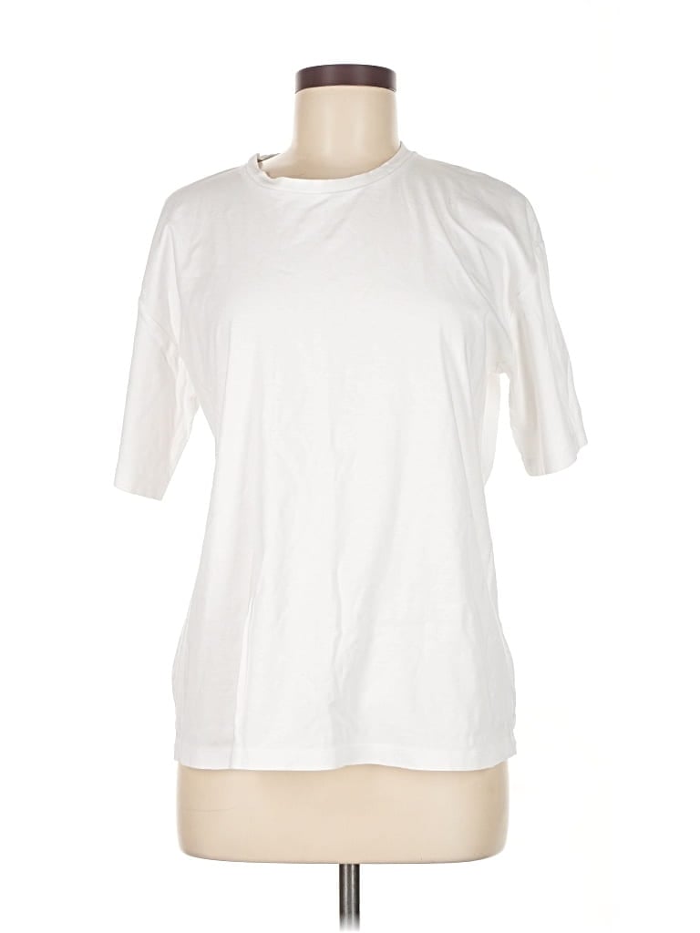 Pre-owned Babaton Short Sleeve T-shirt In White