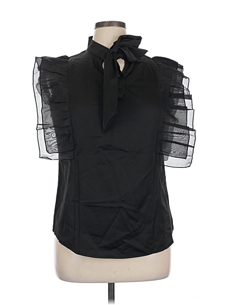 Pre-owned Unbranded Sleeveless Blouse In Black