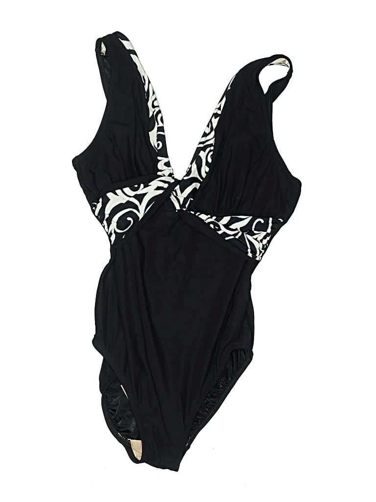 Pre-owned Longitude One Piece Swimsuit In Black