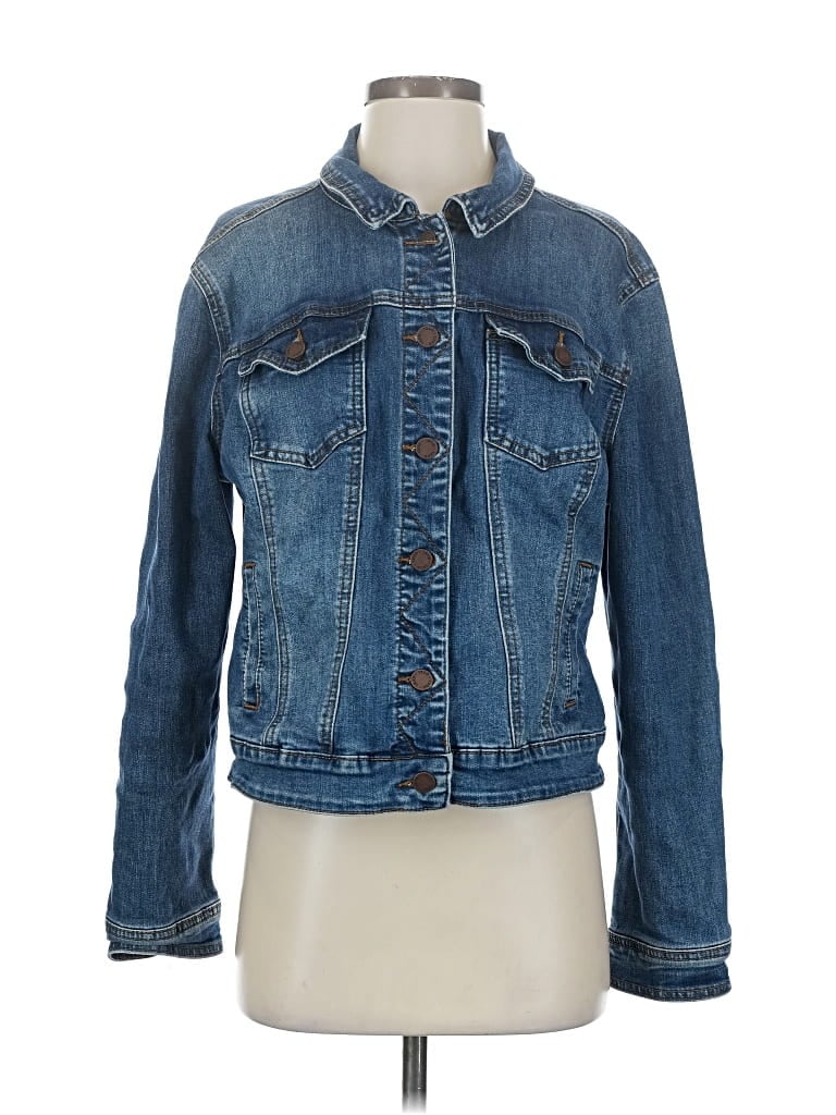 Pre-owned Izod Denim Jacket In Blue