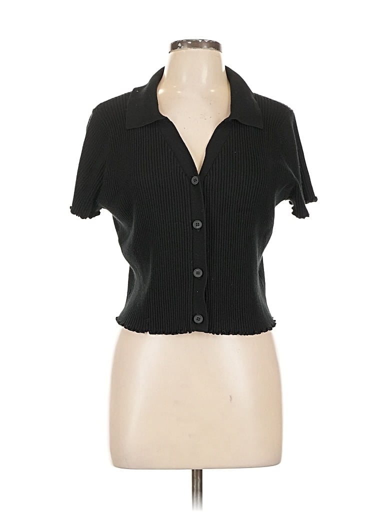 Pre-owned Arizona Jean Company Cardigan Sweater In Black