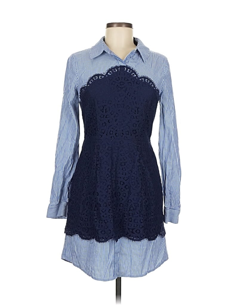 Pre-owned Bcbgmaxazria Casual Dress In Blue