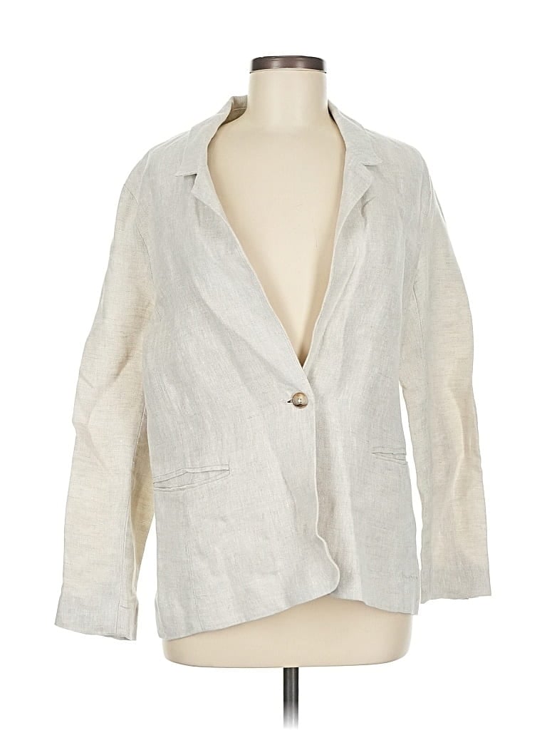 Pre-owned Faherty Blazer Jacket In White