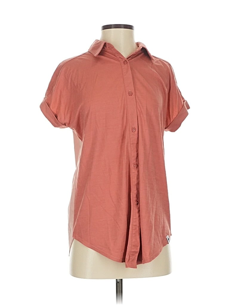 Pre-owned Smartwool Short Sleeve Polo Shirt In Orange