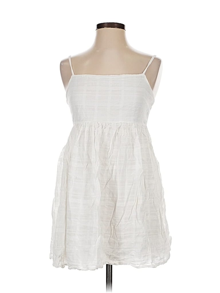 Pre-owned Copper Key Casual Dress In White