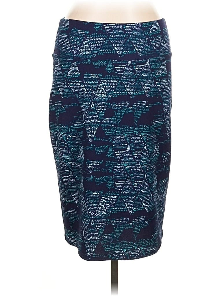 Pre-owned Lularoe Casual Skirt In Blue