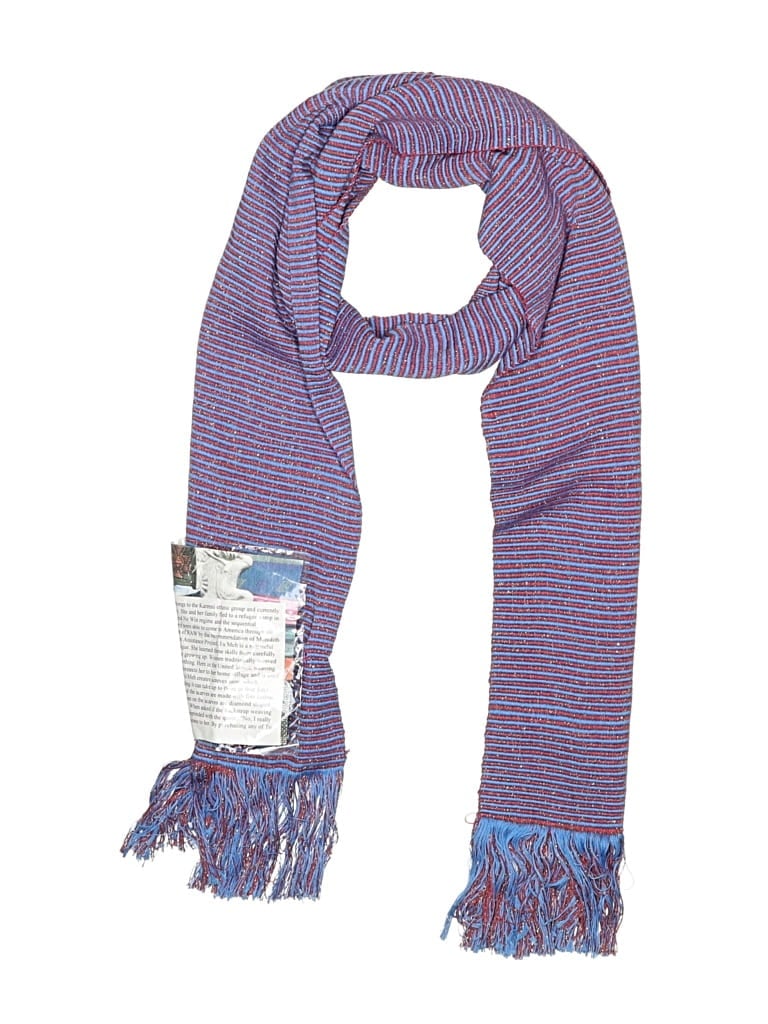 Pre-owned Assorted Brands Scarf In Blue