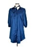 H&M Blue 3/4 Sleeve Blouse Size 10 - photo 1