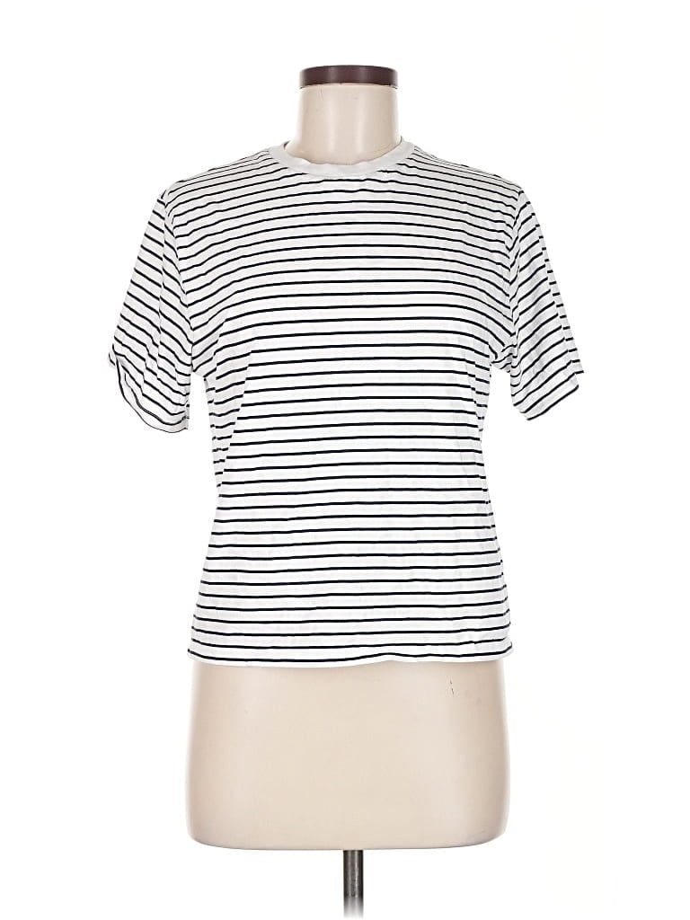 Pre-owned Abercrombie & Fitch Short Sleeve T-shirt In White