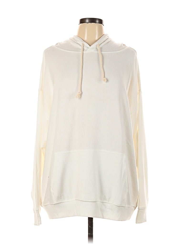 Pre-owned Double Zero Pullover Hoodie In White