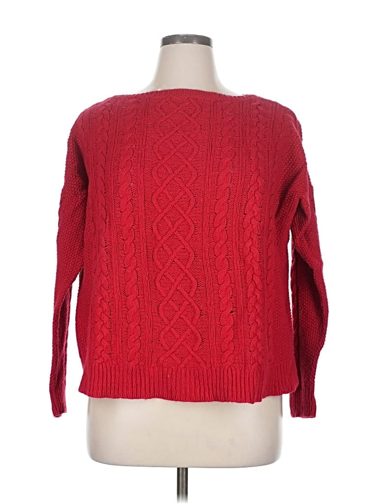 Pre-owned Polo Ralph Lauren Pullover Sweater In Red