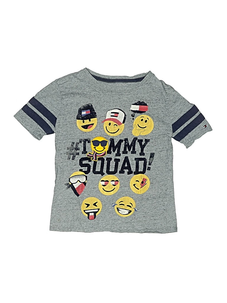 Pre-owned Tommy Hilfiger Kids' Short Sleeve T-shirt In Gray